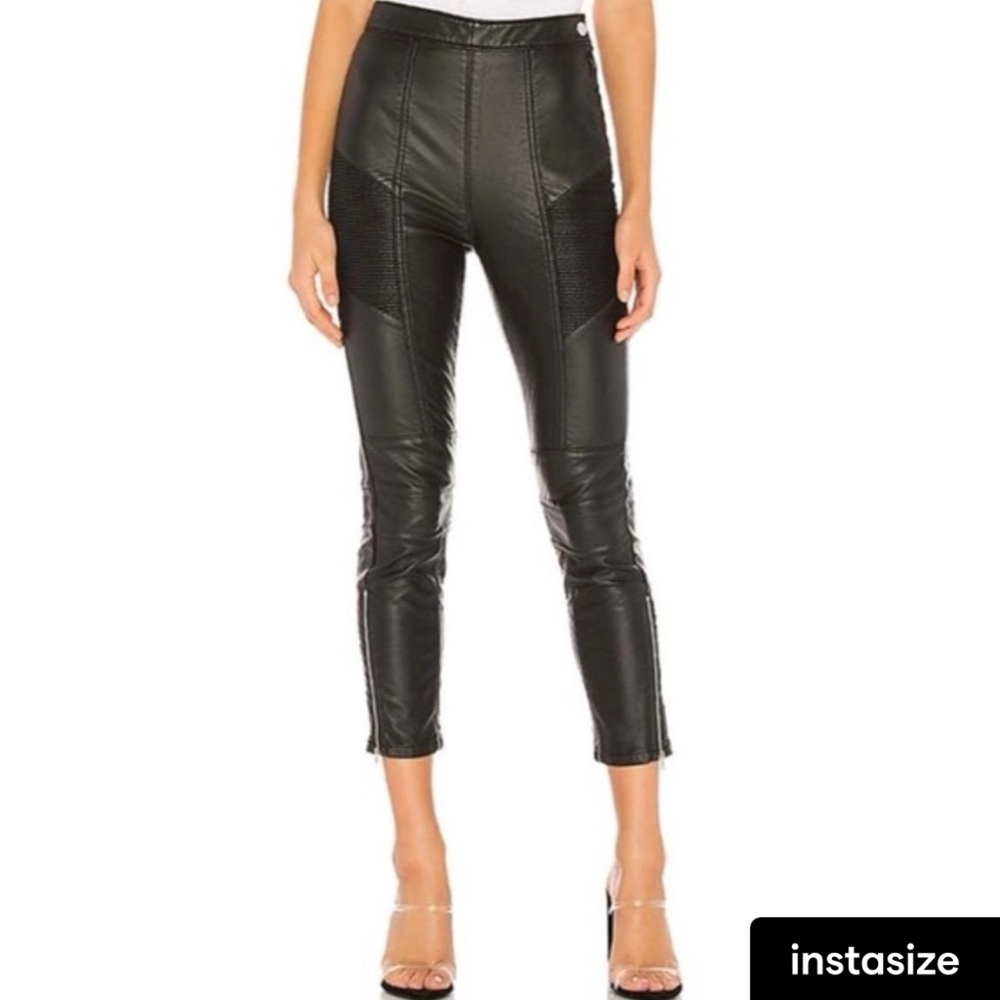 Vegan Leather Moto Leggings.